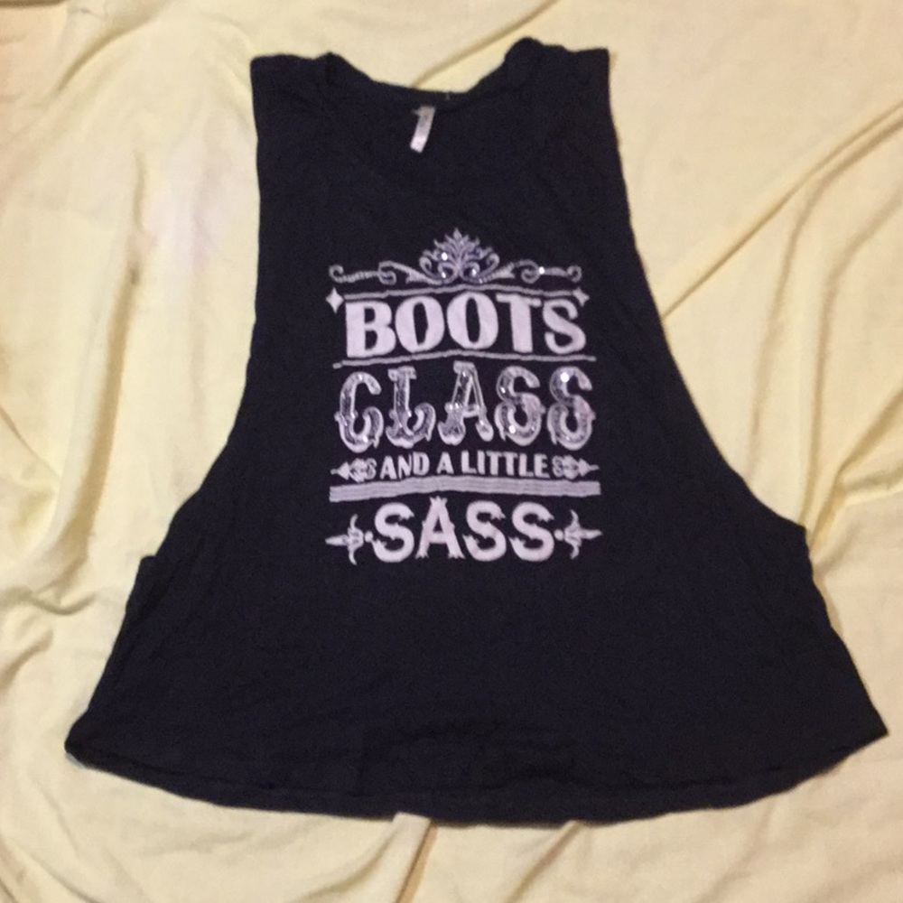 Boots, Class, Sass M Muscle Shirt